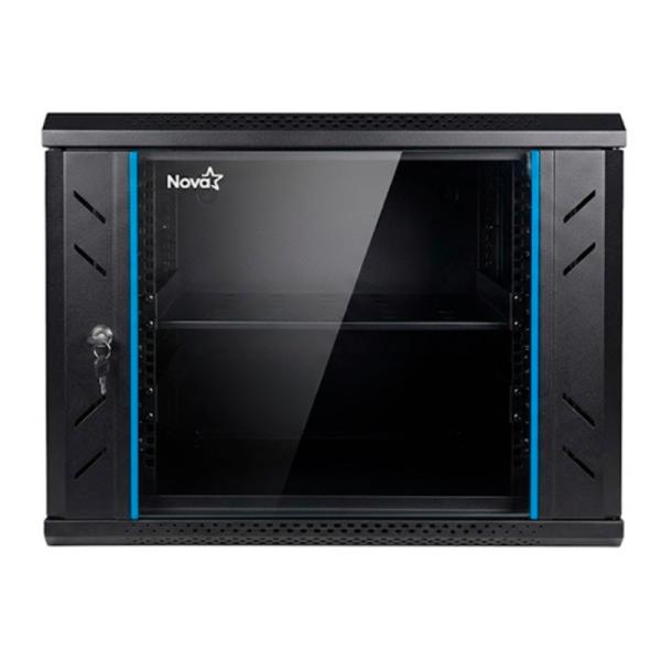 Nova Gabinete De Red 9U Acero SPCC Negro CN09U11H001C