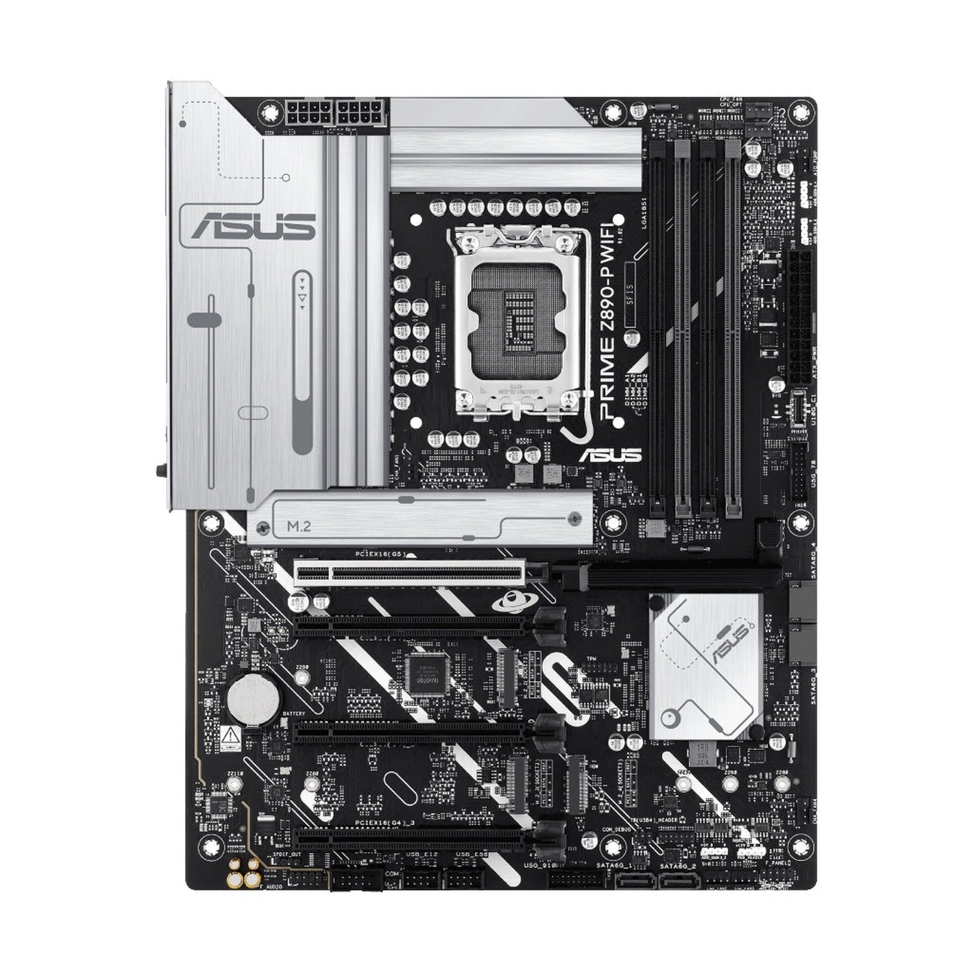 Tarjeta Madre Asus Prime Z890-P WIFI LGA1851 Atx DDR5 90MB1I70-M0EAY0 - Negro / Blanco Imagen principal del producto