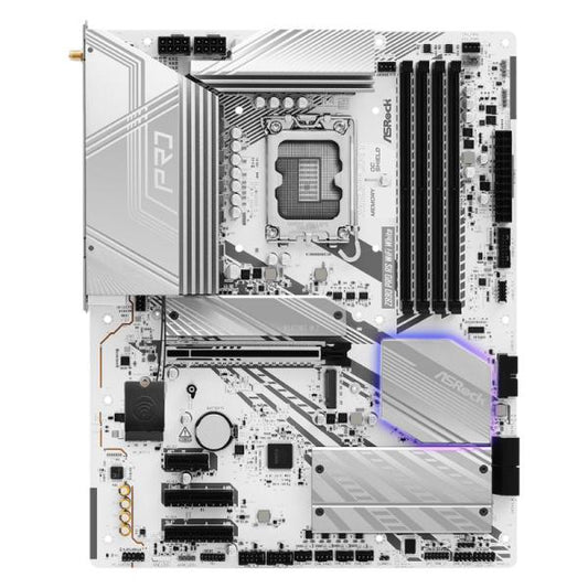 TARJETA MADRE ASROCK Z890 PRO RS WIFI LGA 1851 DDR5 4X M.2   8X SATA USB 3.2 WIFI 6E ETHERNET 2.5GB 1X PCIE 5.0 POLYCHROME RGB
