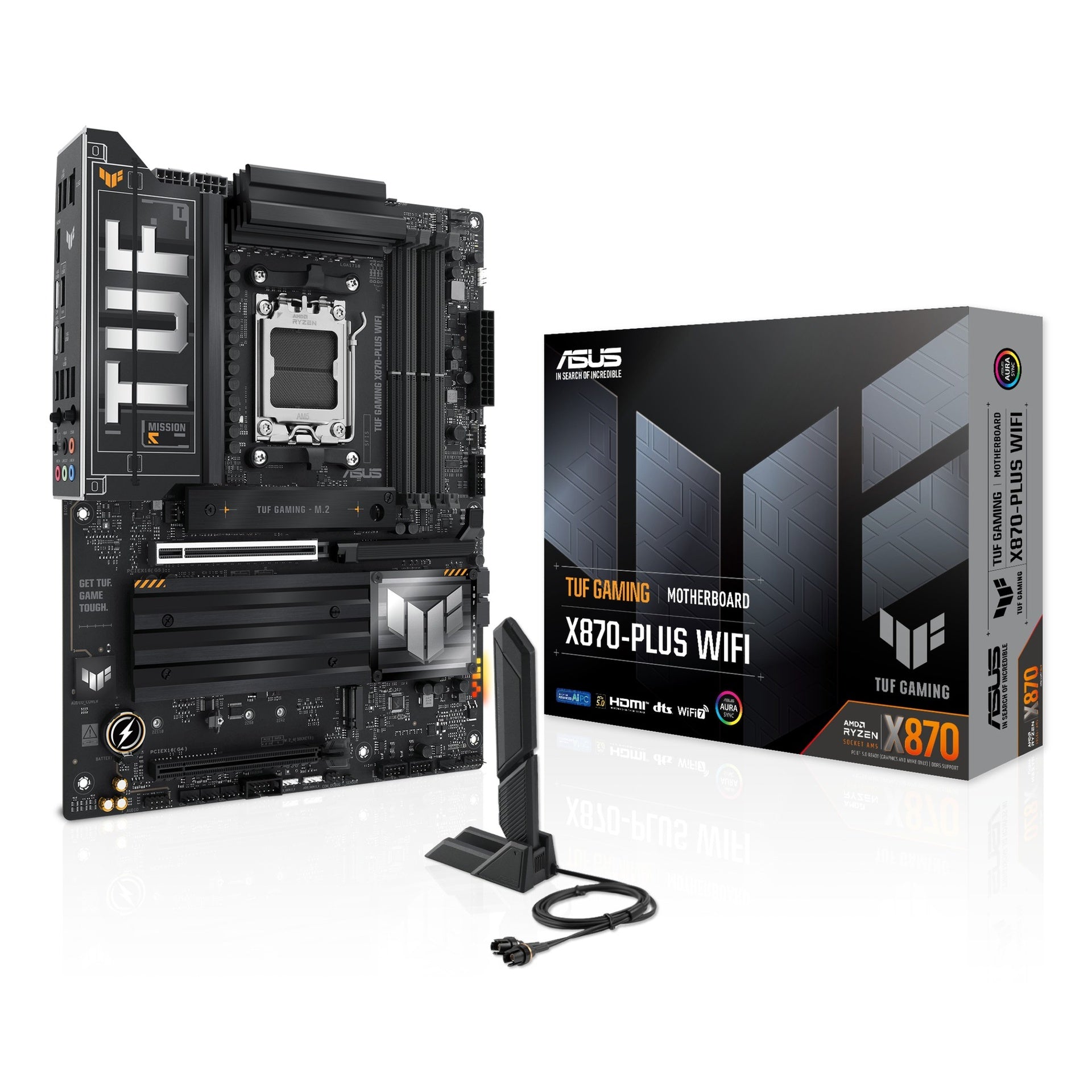 Tarjeta Madre Asus Tuf Gaming X870-PLUS WIFI AM5 Atx DDR5 90MB1IU0-M0EAY0 - Negro Imagen principal del producto