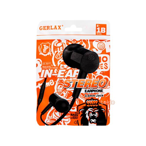 Audifono Manos Libres E1B Gerlax - Negro