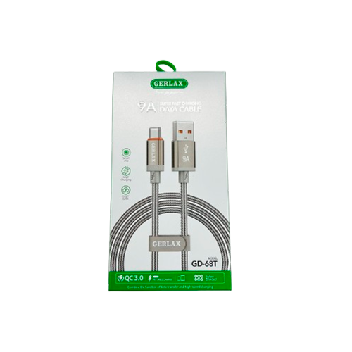 Gerlax Cable USB Tipo C Gris 1M GD-68T