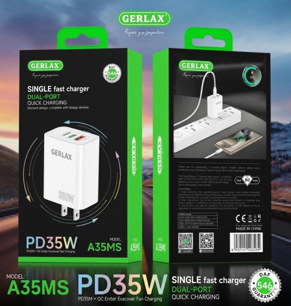 Gerlax Cargador Cubo Casa Blanco A35MS