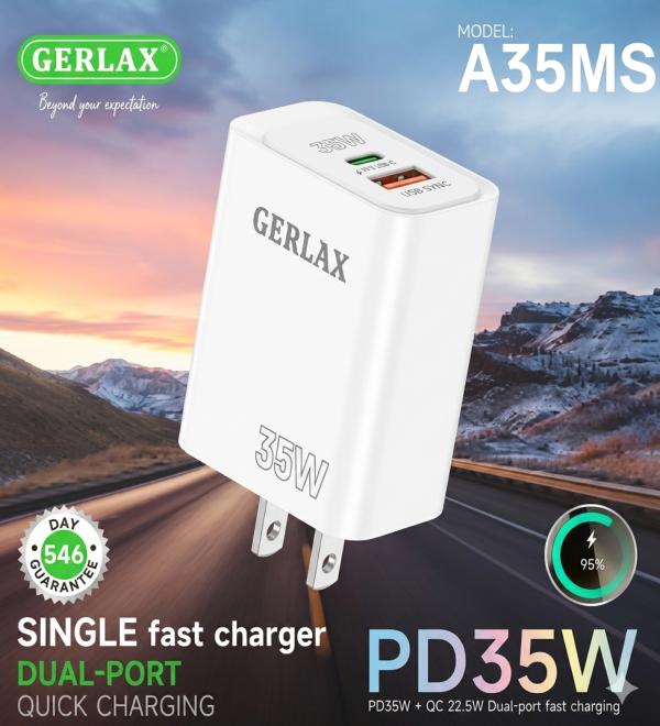 Cargador Cubo Casa A35MS Gerlax - Blanco