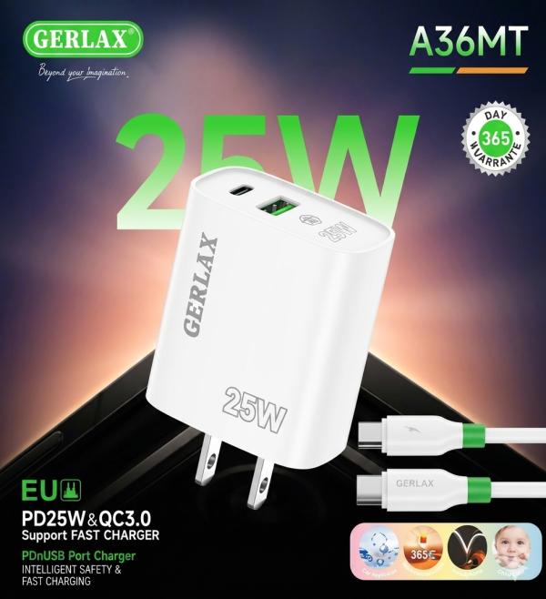 Cargador Cubo Casa A36MT Gerlax - Blanco C-c