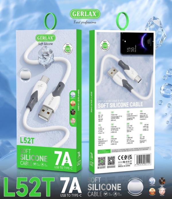 Cable USB Tipo C L52T Gerlax - Blanco