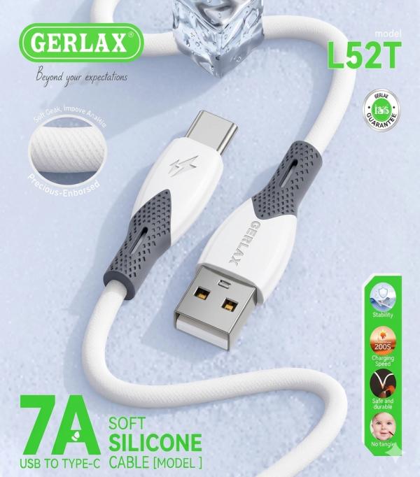 Cable USB Tipo C L52T Gerlax - Blanco