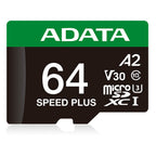 Memoria Micro SD Adata 64GB Velocidad 180/160 MB/s