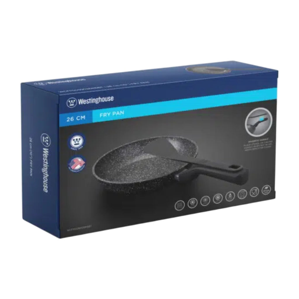 Westinghouse sarten de 26 cm con volteador magnetico color negro - WCFP0099026MBBT
