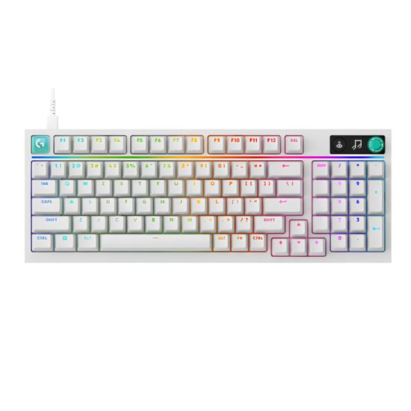 Teclado Gaming RGB Logitech G316 X 98 Mecánico USB Alambrico Inglés 920-014226 - Blanco