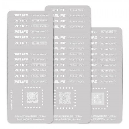 Relife Plantilla Precisión BGA RL-044 para CPU Reballing