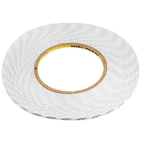 Cinta Adhesiva Doble Cara Sunshine - 3M 2MM Blanca