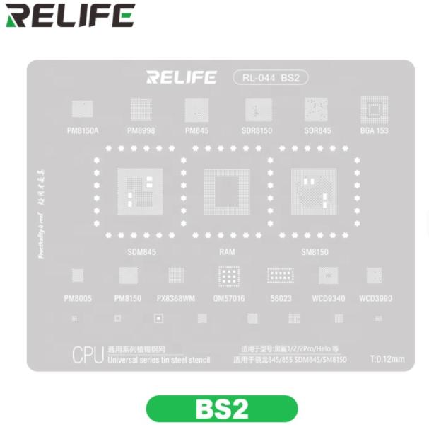 Plantilla de Precision Bga RL-044 Relife - BS2 Snapdragon 845/855 SDM845/