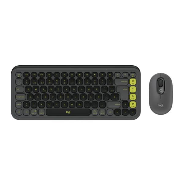 TECLADO Y MOUSE LOGITECH POP ICON COMBO INALÁMBRICO BLUETOOTH ESPAÑOL 920-013052