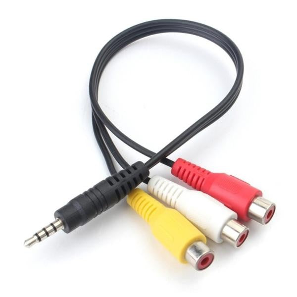 CABLE 3.5MM MACHO A 3 RCA HEMBRA