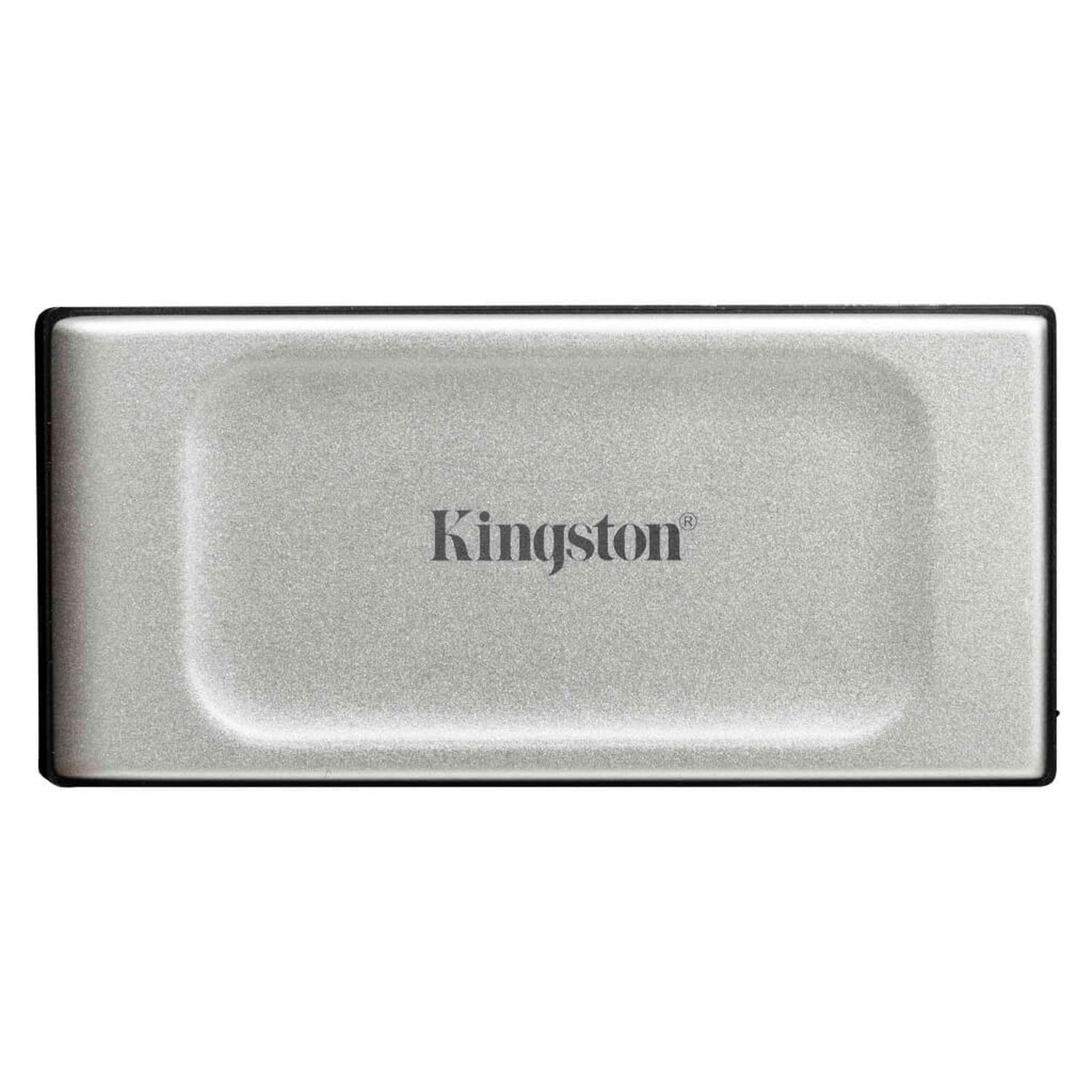 HD Solido Externo 1TB Kingston XS2000 USB 3.2 Gen 2X2 Tipo C 2000 Mb/s 2000 Mb/s Sxs2000/1000g - Plateado Imagen principal del producto