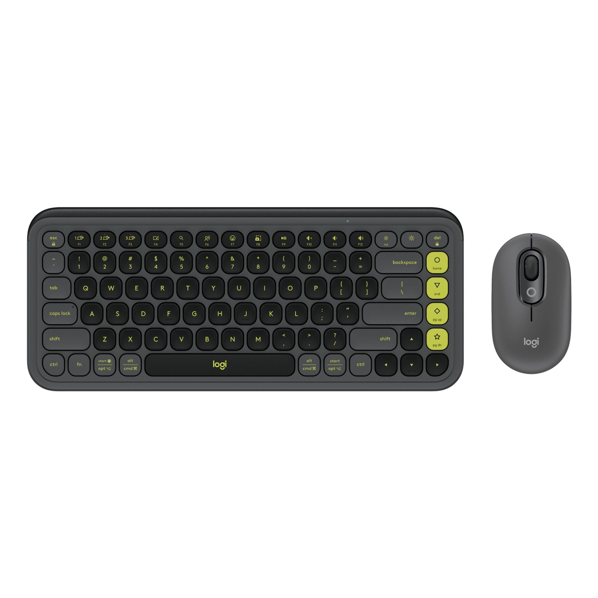 Teclado y Mouse Logitech Pop Icon Combo Inalámbrico Bluetooth Español 920-013052 - Negro Imagen principal del producto
