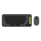 Teclado y Mouse Logitech Pop Icon Combo Inalámbrico Bluetooth Español 920-013052 - Negro