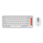Teclado y Mouse Logitech Pop Icon Combo Inalámbrico Bluetooth Español 920-013055 - Blanco