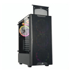 CASE GAMING X-LION H8-675 E010-164 PANEL LATERAL DE VIDRIO TEMPERADO   2X USB 2.0   USB 3.0   AUDIO HD   3X ABANICO RGB