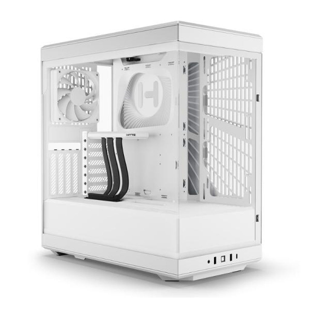 Case gaming Hyte Y40 mid tower ventiladores 2 de 120 mm con vidrio lateral y frontal CS-HYTE-Y40-WW