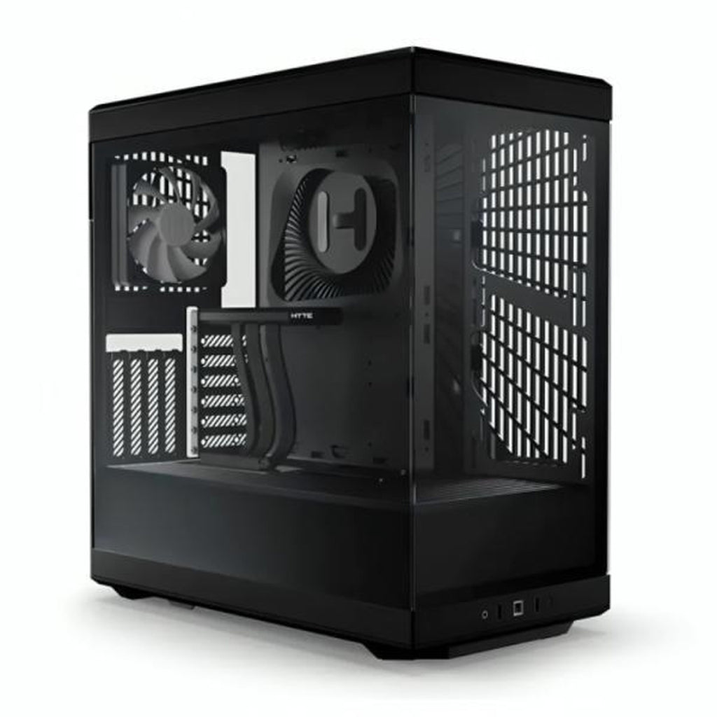 Case gaming Hyte Y40 mid tower ventiladores 2 de 120 mm con vidrio lateral y frontal CS-HYTE-Y40-B