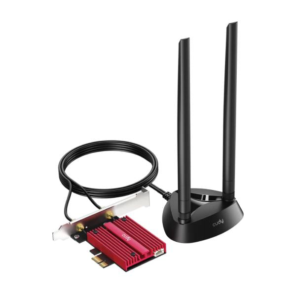 ADAPTADOR PCIe CUDY WE4000 100W WIFI 6E BLUETOOTH 5.3