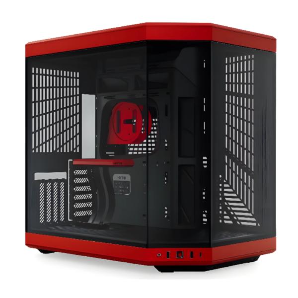 Case Gaming Hyte Y70 Mid Tower Sin Ventilación Incluida con Vidrio Frontal y Lateral CS-HYTE-Y70-BR - Rojo / Negro Imagen principal del producto