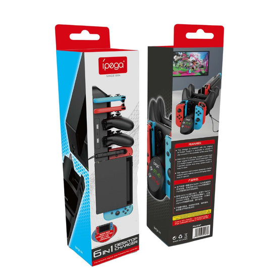 Cargador Joycon Nintendo Switch PG-SW071 Ipega - Negro