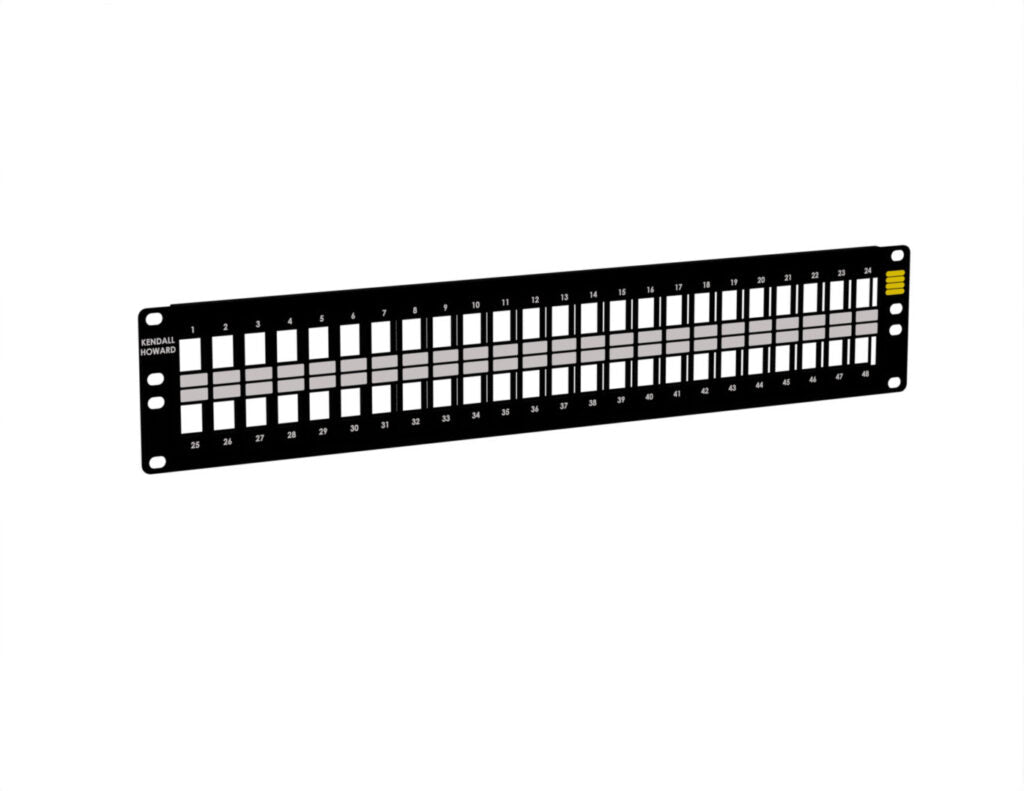 Detalle de puertos Keystone en Patch Panel Panduit