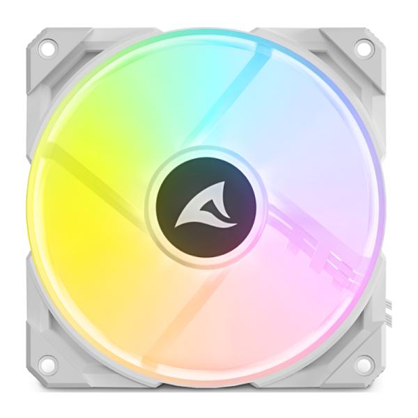Abanico Gaming RGB Sharkoon Rebel F50 PWM 1x12cm 4044951040162 - Blanco