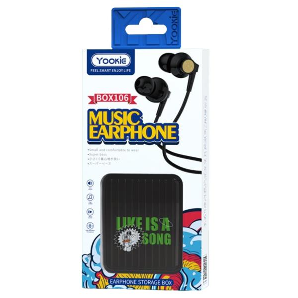 AUDIFONO MANOS LIBRES YOOKIE NEGRO BOX106