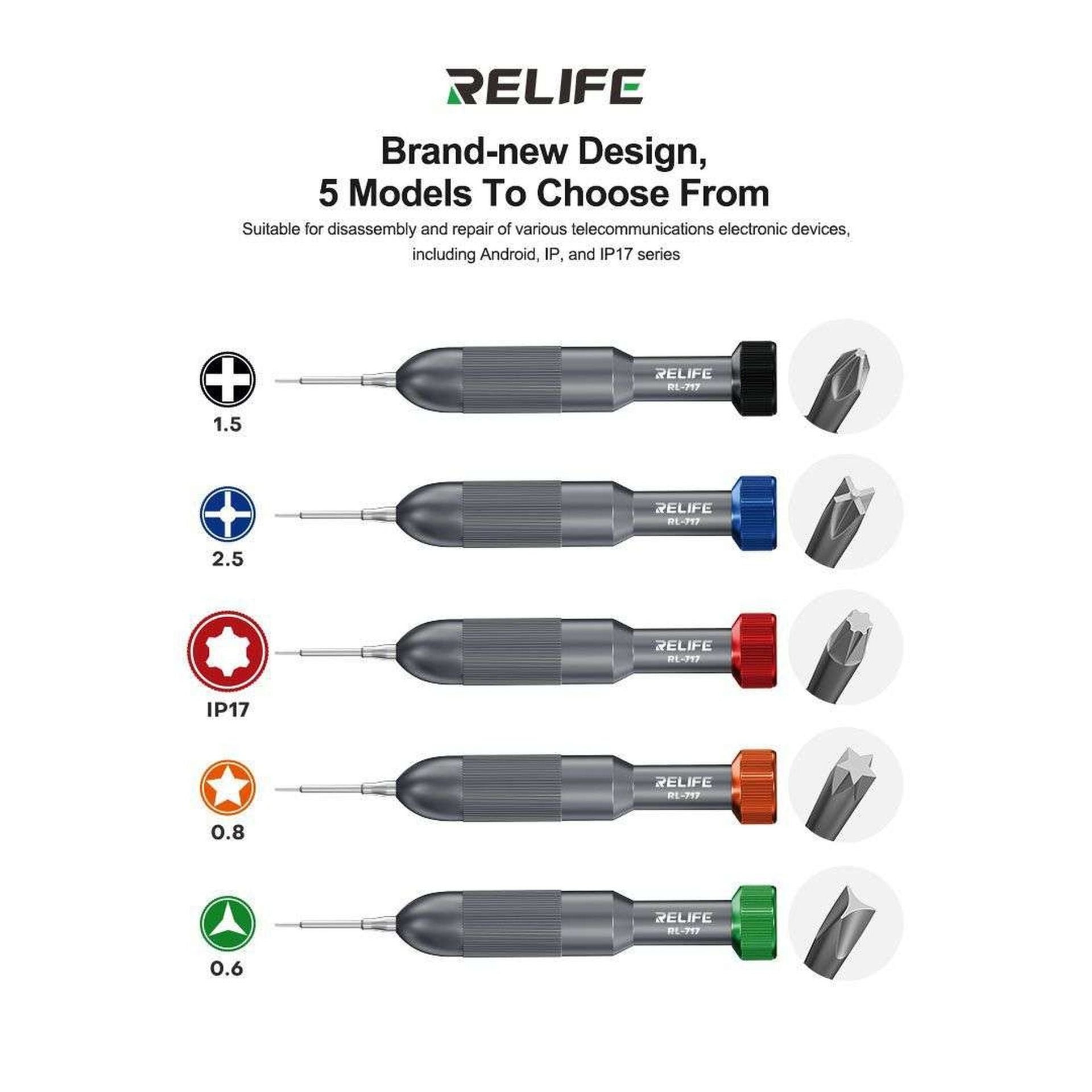 Relife RL-717 set destornillador precision iPhone Imagen secundaria del producto