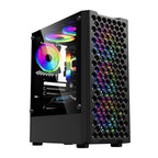 Case gaming Eagle Warrior CG06Z5RA001C frontal mesh con 3 abanicos frontales ARGB vidrio temperado