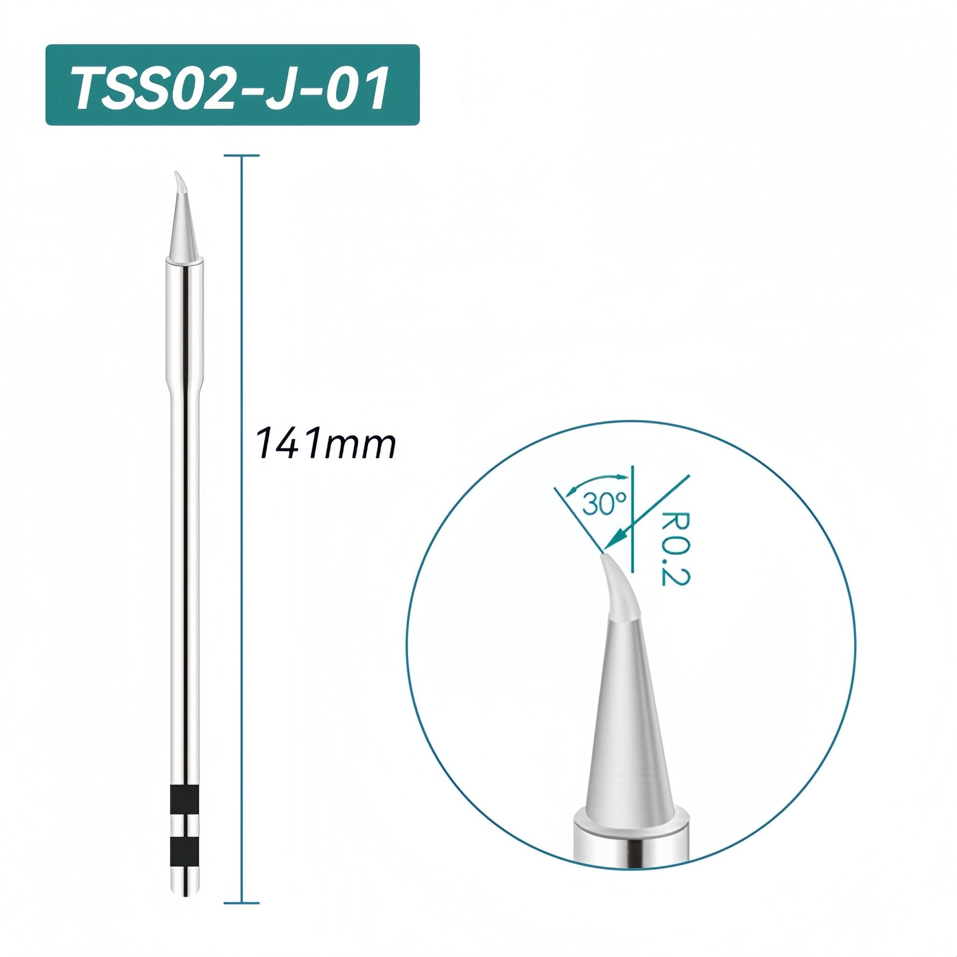 Punta cautin Quick TSS02-J-01 para TS1200 calidad profesional Imagen secundaria del producto