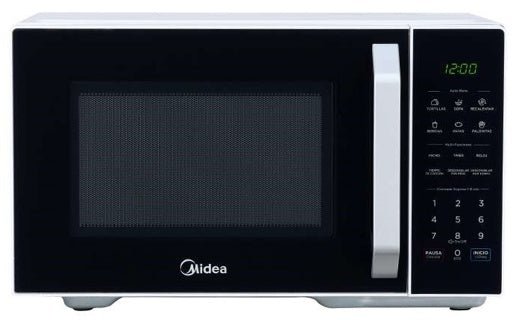 Midea Microondas 1.1 pies puerta negra y gabinete blanco MMDX11S2BW-CA