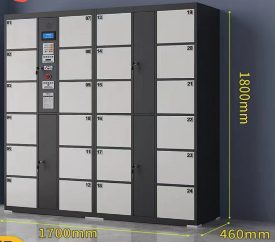 Hd locker inteligente con 24 accesos para paquetes Imagen secundaria del producto