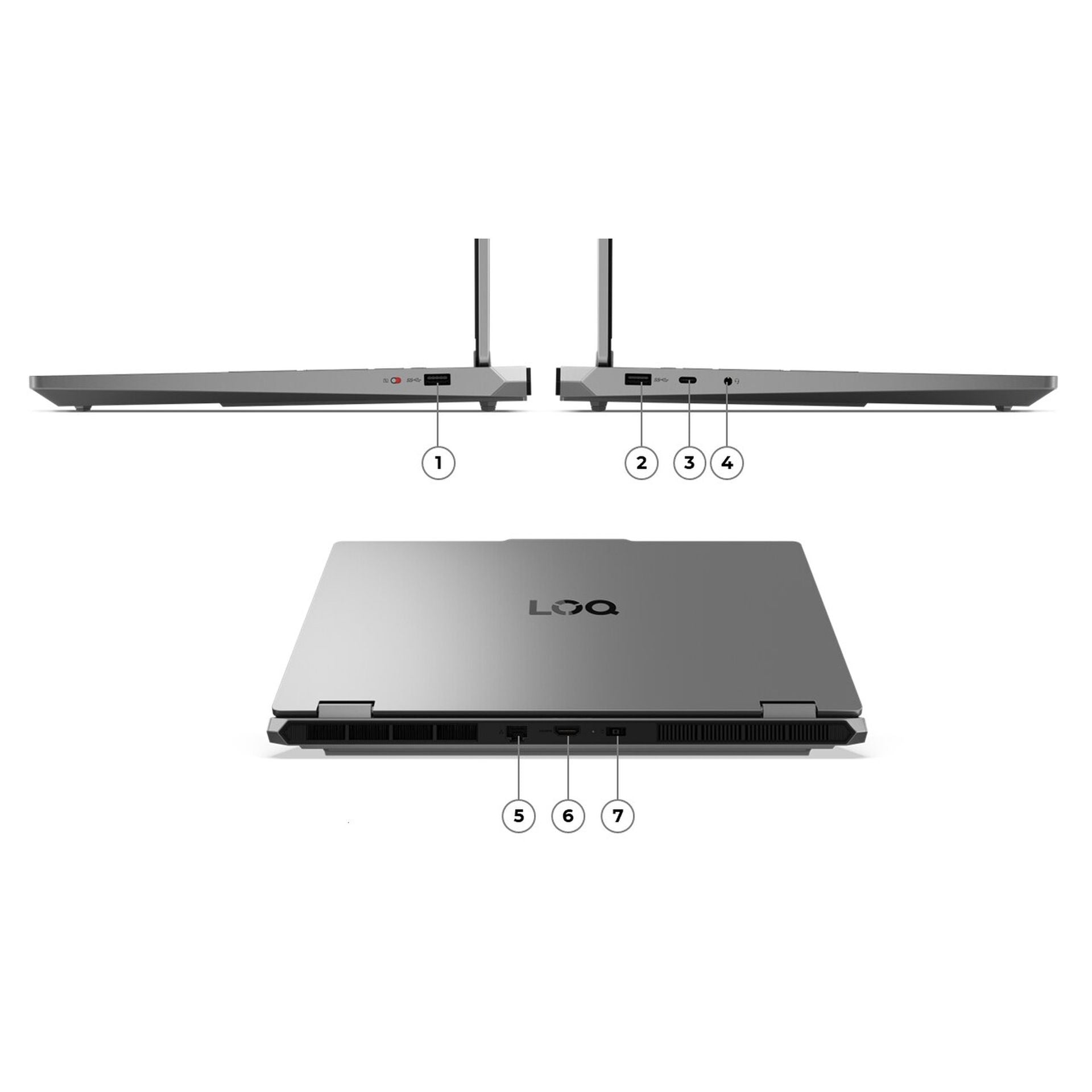 Laptop gaming Lenovo loq 15 pulgadas AMD Ryzen 7 16GB 512GB RTX 5050 Imagen secundaria del producto