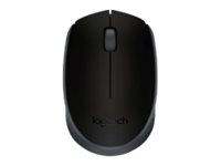 Logitech M170 - Ratón - diestro y zurdo inalámbrico - 2.4 GHz - receptor inalámbrico USB - negro