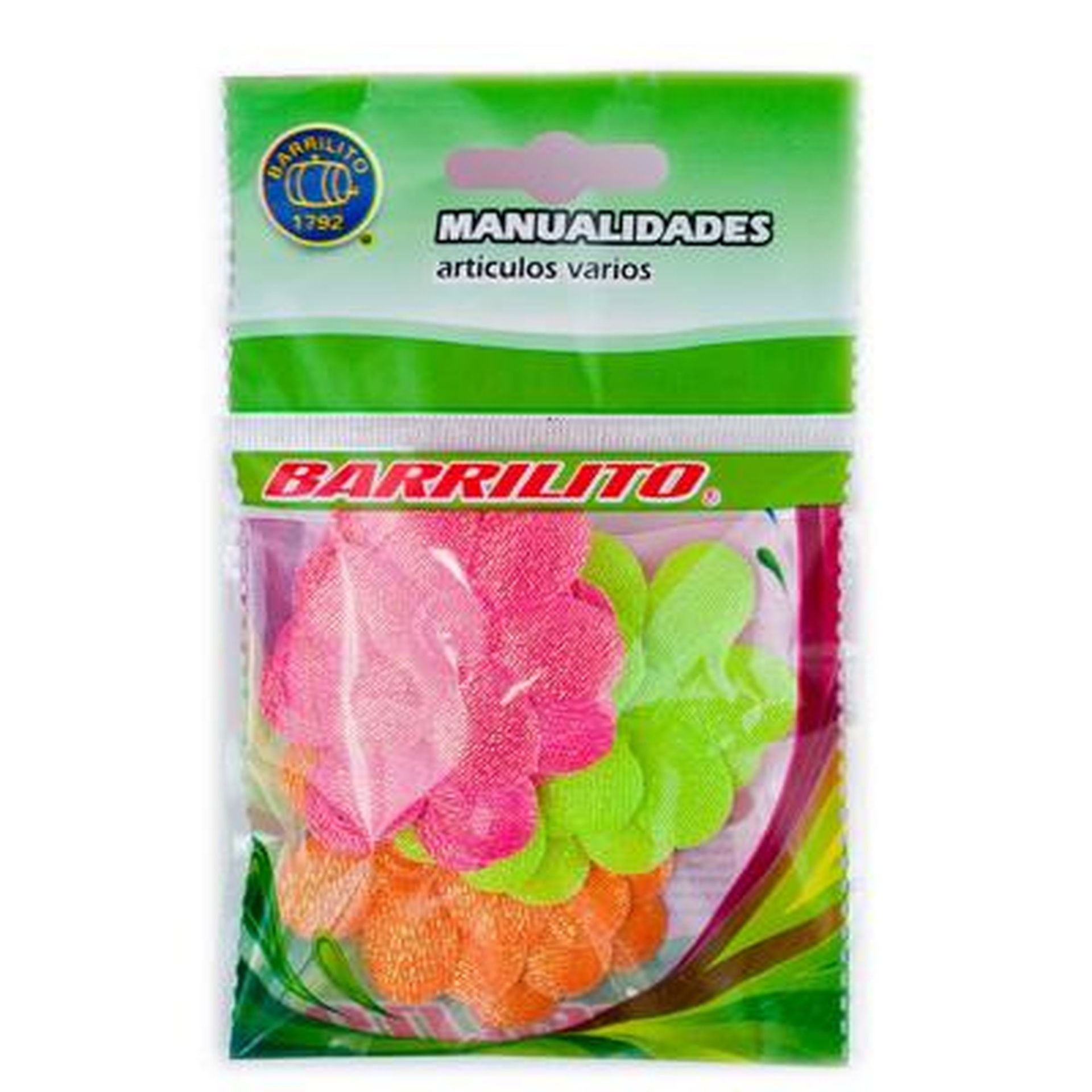 Barrilito flores satinada 073 45 mm - 12 Pza Imagen secundaria del producto