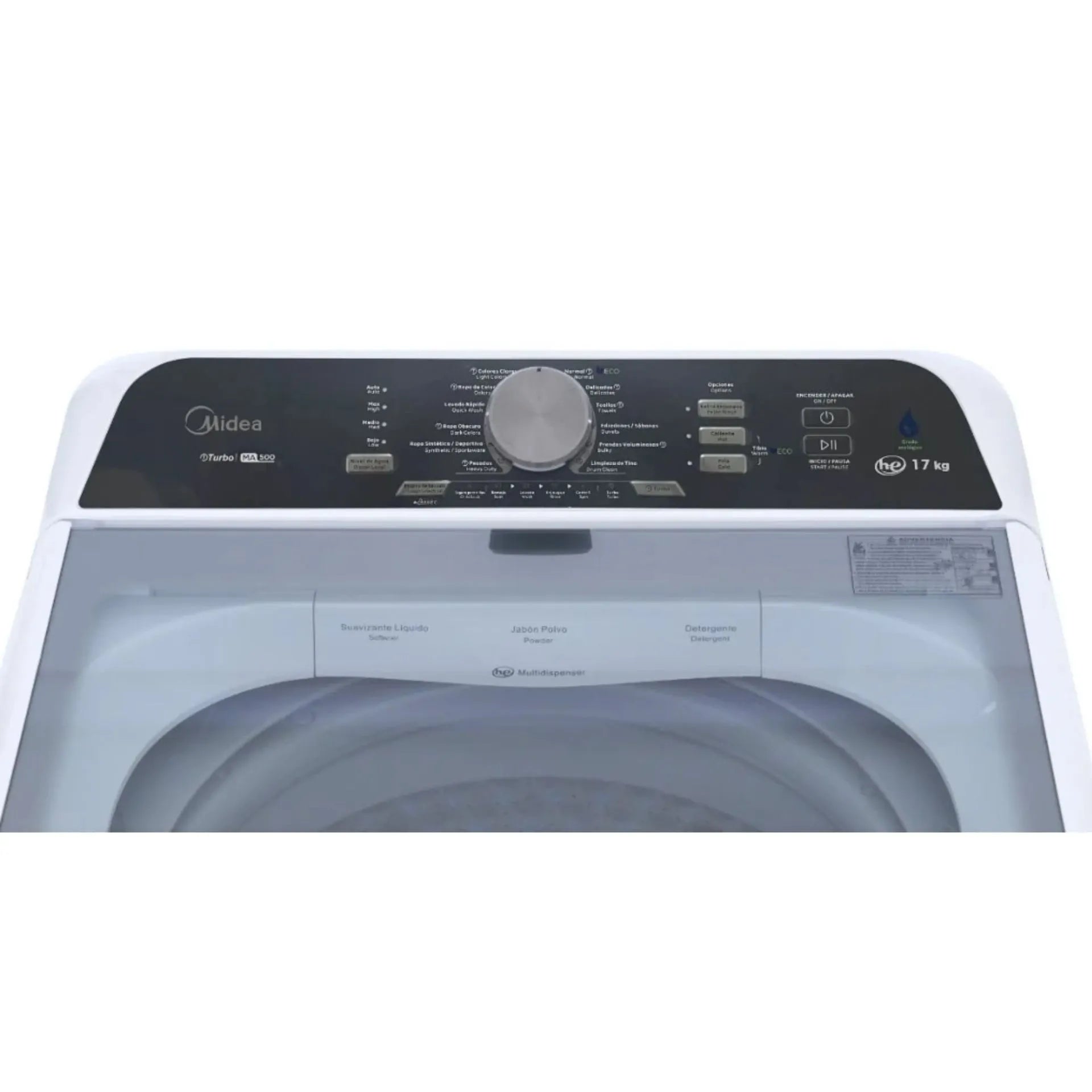 Lavadora Midea carga superior blanca 18 kg MA512W18 w Imagen secundaria del producto