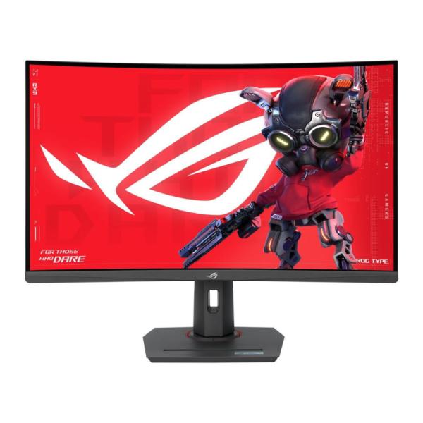 Monitor Asus Curvo 32 Pulg Rog Strix XG32WCS Wqhd 2560X1440 Va 180HZ Freesync HDMI Dp y USB 90LM0AC0-B019B0 - Negro