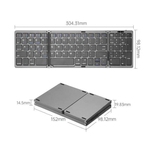 Teclado Inalambrico B089 - Gris