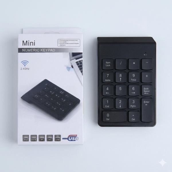 Teclado Numerico Inalambrico K1 - Negro