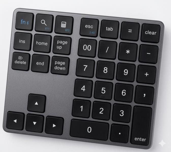 Teclado Numerico Inalambrico K35 - Gris