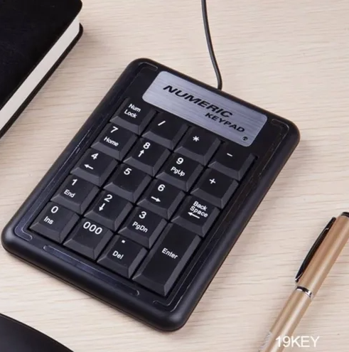 Teclado Numerico Inalambrico K01 - Negro