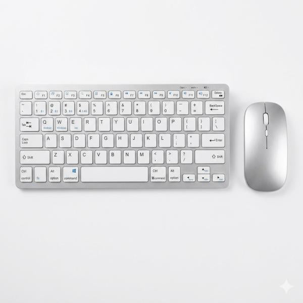 Set Teclado Mouse Inalambrico KM818 - Gris