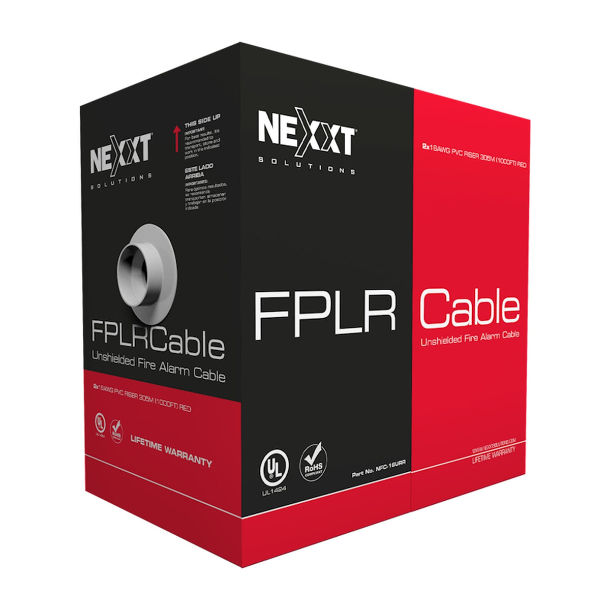 Nexxt Solutions Infrastructure Nexxt Solutions - FPLR UTP - Alarm cable 305 m - 1P 16AWG PVC CMR RD Imagen principal del producto