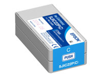 Epson SJIC22P(C) - Cián - original cartucho de tinta - para ColorWorks TM-C3500; TM C3500
