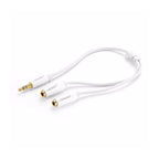Cable 3.5mm Macho a 2 3.5mm Hembra AV134 10739 Ugreen - 20CM Blanco